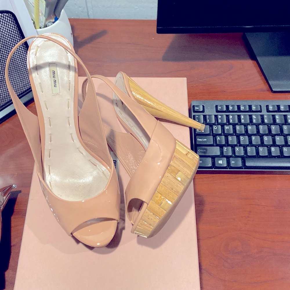Miu miu sandals size 9 1/2